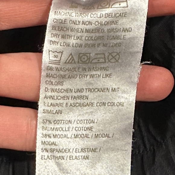 AnyBody Women’s Cozy Knit Black Jogger Pants - Picture 3 of 4